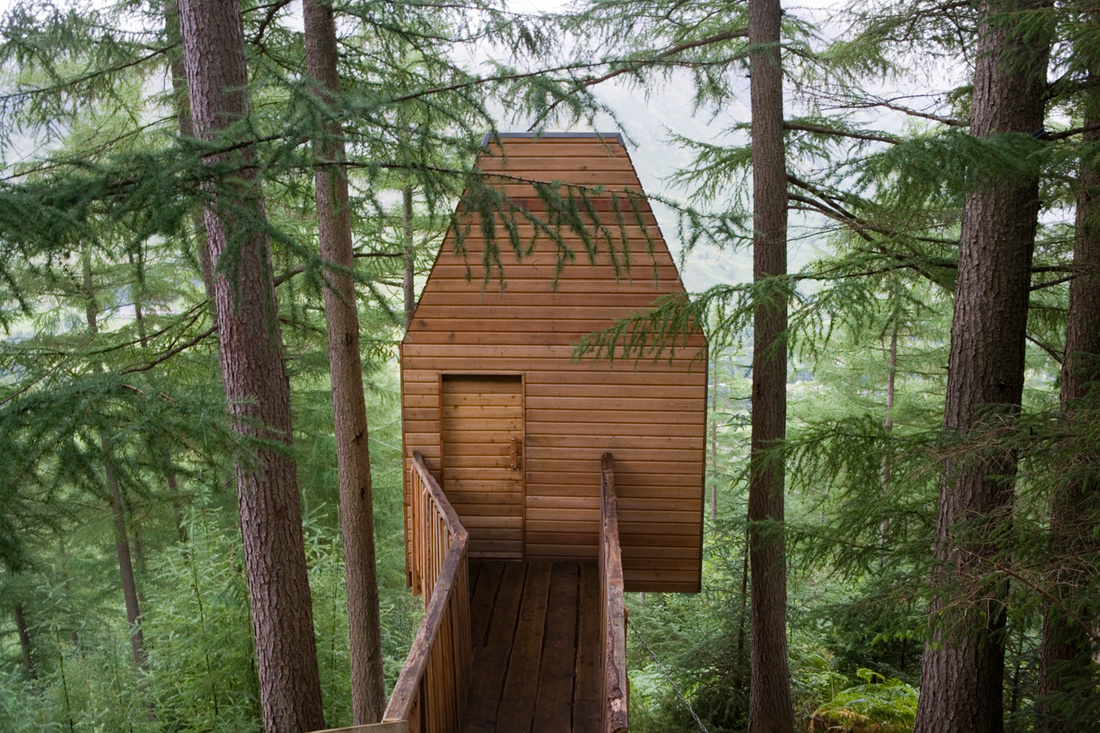 Outlandia in Glen Nevis, designed by Malcolm Fraser Architects. Courtesy of London Fieldworks.